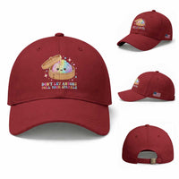 Dont Let Anyone Dull Your Sparkle Cute Rainbow Dumpling Squishy Graphic Baseball Cap
