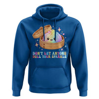 Dont Let Anyone Dull Your Sparkle Cute Rainbow Dumpling Squishy Graphic Hoodie