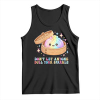 Dont Let Anyone Dull Your Sparkle Cute Rainbow Dumpling Squishy Graphic Tank Top