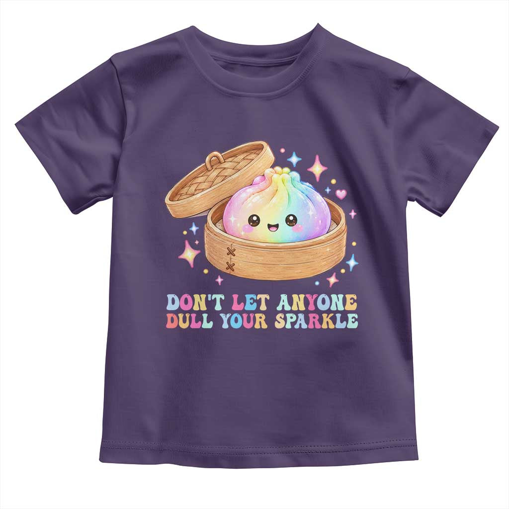 Dont Let Anyone Dull Your Sparkle Cute Rainbow Dumpling Squishy Graphic Toddler T Shirt