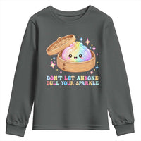 Dont Let Anyone Dull Your Sparkle Cute Rainbow Dumpling Squishy Graphic Youth Sweatshirt