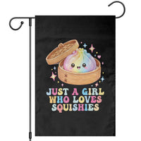Just A Girl Who Loves Squishies Garden Flag Cute Rainbow Dumpling Squishy Graphic