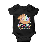 Just A Girl Who Loves Squishies Baby Onesie Cute Rainbow Dumpling Squishy Graphic