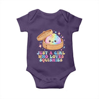 Just A Girl Who Loves Squishies Baby Onesie Cute Rainbow Dumpling Squishy Graphic