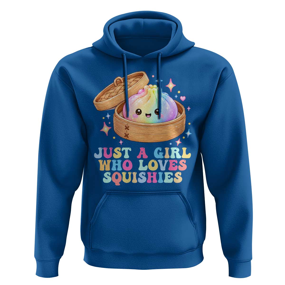 Just A Girl Who Loves Squishies Hoodie Cute Rainbow Dumpling Squishy Graphic