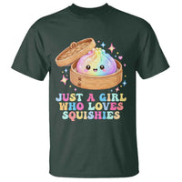 Just A Girl Who Loves Squishies T Shirt Cute Rainbow Dumpling Squishy Graphic