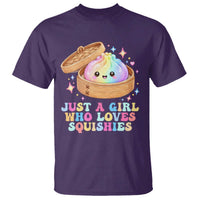 Just A Girl Who Loves Squishies T Shirt Cute Rainbow Dumpling Squishy Graphic