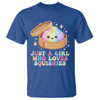 Just A Girl Who Loves Squishies T Shirt Cute Rainbow Dumpling Squishy Graphic