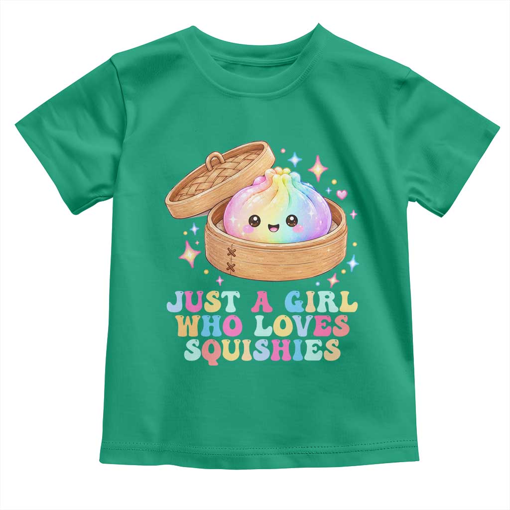 Just A Girl Who Loves Squishies Toddler T Shirt Cute Rainbow Dumpling Squishy Graphic