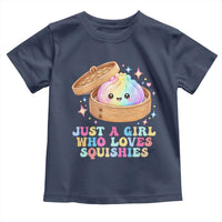Just A Girl Who Loves Squishies Toddler T Shirt Cute Rainbow Dumpling Squishy Graphic