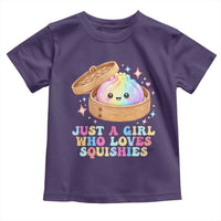 Just A Girl Who Loves Squishies Toddler T Shirt Cute Rainbow Dumpling Squishy Graphic
