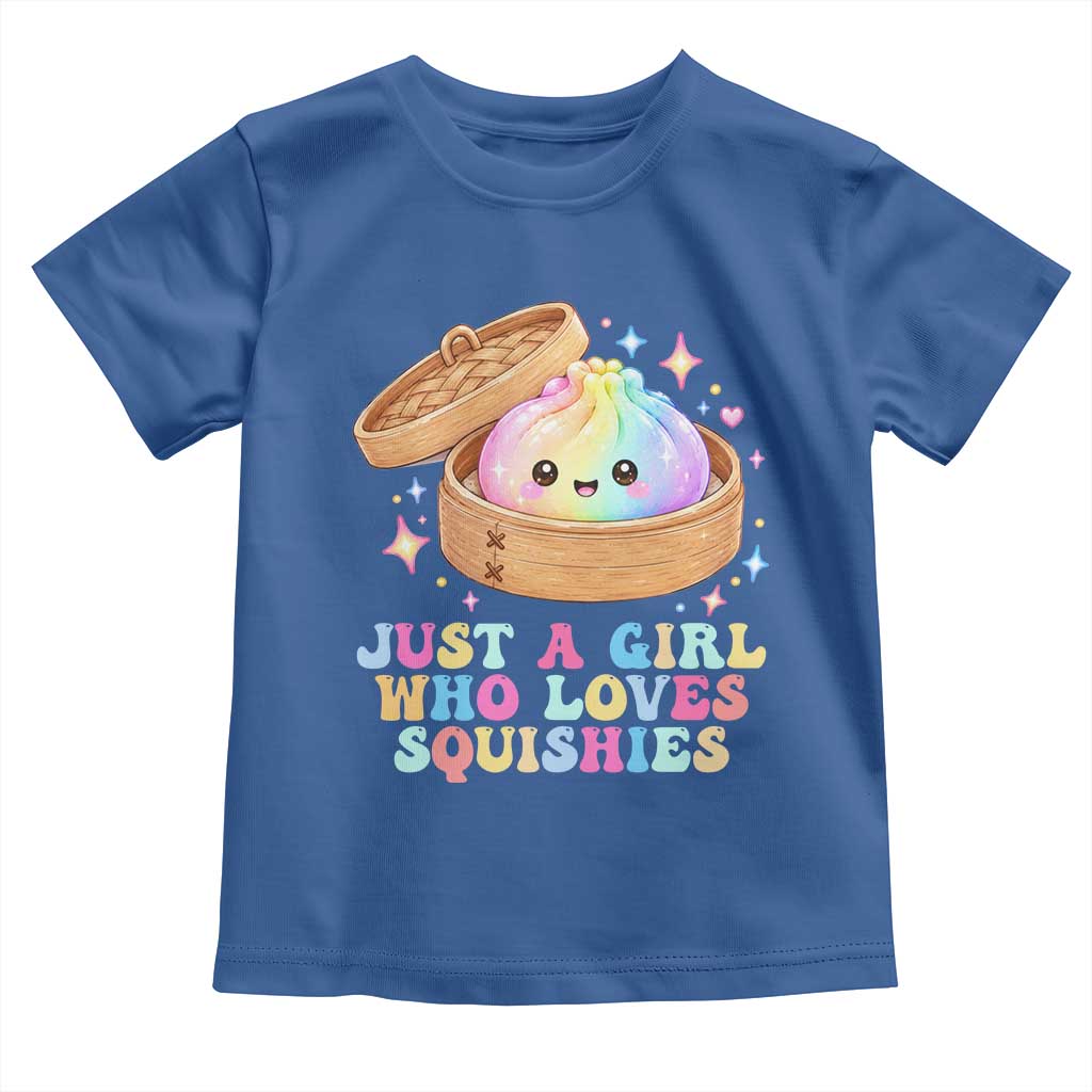 Just A Girl Who Loves Squishies Toddler T Shirt Cute Rainbow Dumpling Squishy Graphic