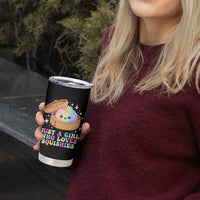 Just A Girl Who Loves Squishies Tumbler Cup Cute Rainbow Dumpling Squishy Graphic