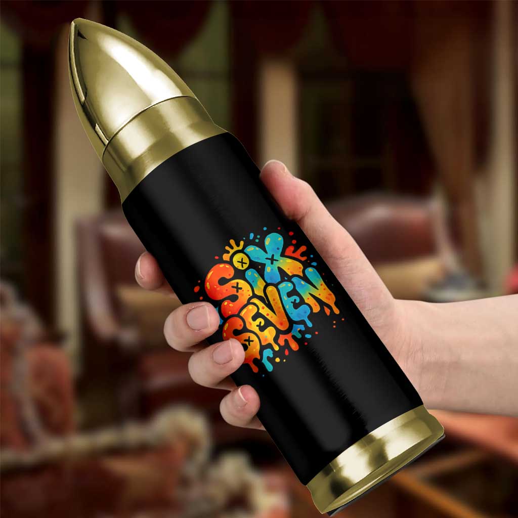 Fun Six Seven Graffiti Bullet Tumbler Funny 67 Meme Gen Alpha Slang Streetwear Hip Hop - Wonder Print Shop