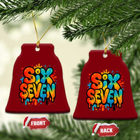 Fun Six Seven Graffiti Ceramic Ornament Funny 67 Meme Gen Alpha Slang Streetwear Hip Hop - Wonder Print Shop