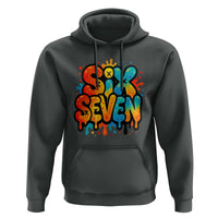 Fun Six Seven Graffiti Hoodie Funny 67 Meme Gen Alpha Slang Streetwear Hip Hop - Wonder Print Shop
