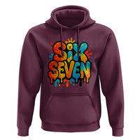 Fun Six Seven Graffiti Hoodie Funny 67 Meme Gen Alpha Slang Streetwear Hip Hop - Wonder Print Shop