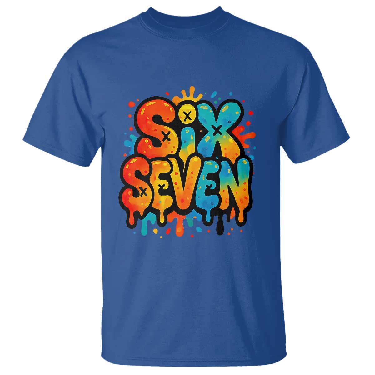 Fun Six Seven Graffiti T Shirt Funny 67 Meme Gen Alpha Slang Streetwear Hip Hop - Wonder Print Shop