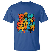 Fun Six Seven Graffiti T Shirt Funny 67 Meme Gen Alpha Slang Streetwear Hip Hop - Wonder Print Shop