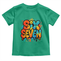 Fun Six Seven Graffiti Toddler T Shirt Funny 67 Meme Gen Alpha Slang Streetwear Hip Hop - Wonder Print Shop