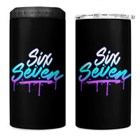 Fun Six Seven 4 in 1 Can Cooler Tumbler Funny 6 7 Meme Gen Alpha Slang Streetwear Gradient - Wonder Print Shop