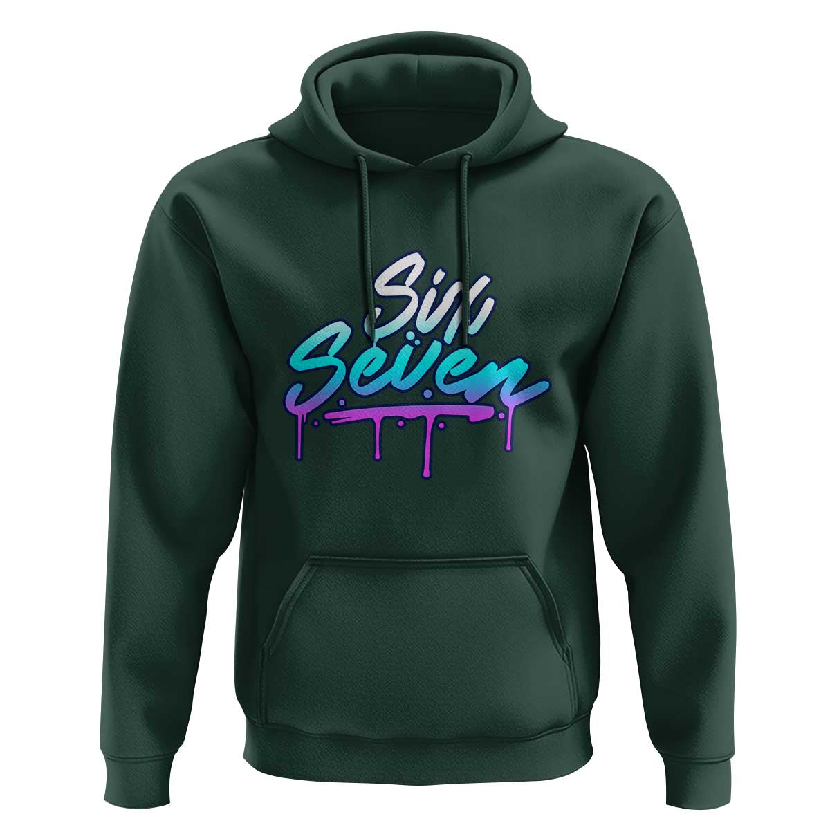 Fun Six Seven Hoodie Funny 6 7 Meme Gen Alpha Slang Streetwear Gradient - Wonder Print Shop