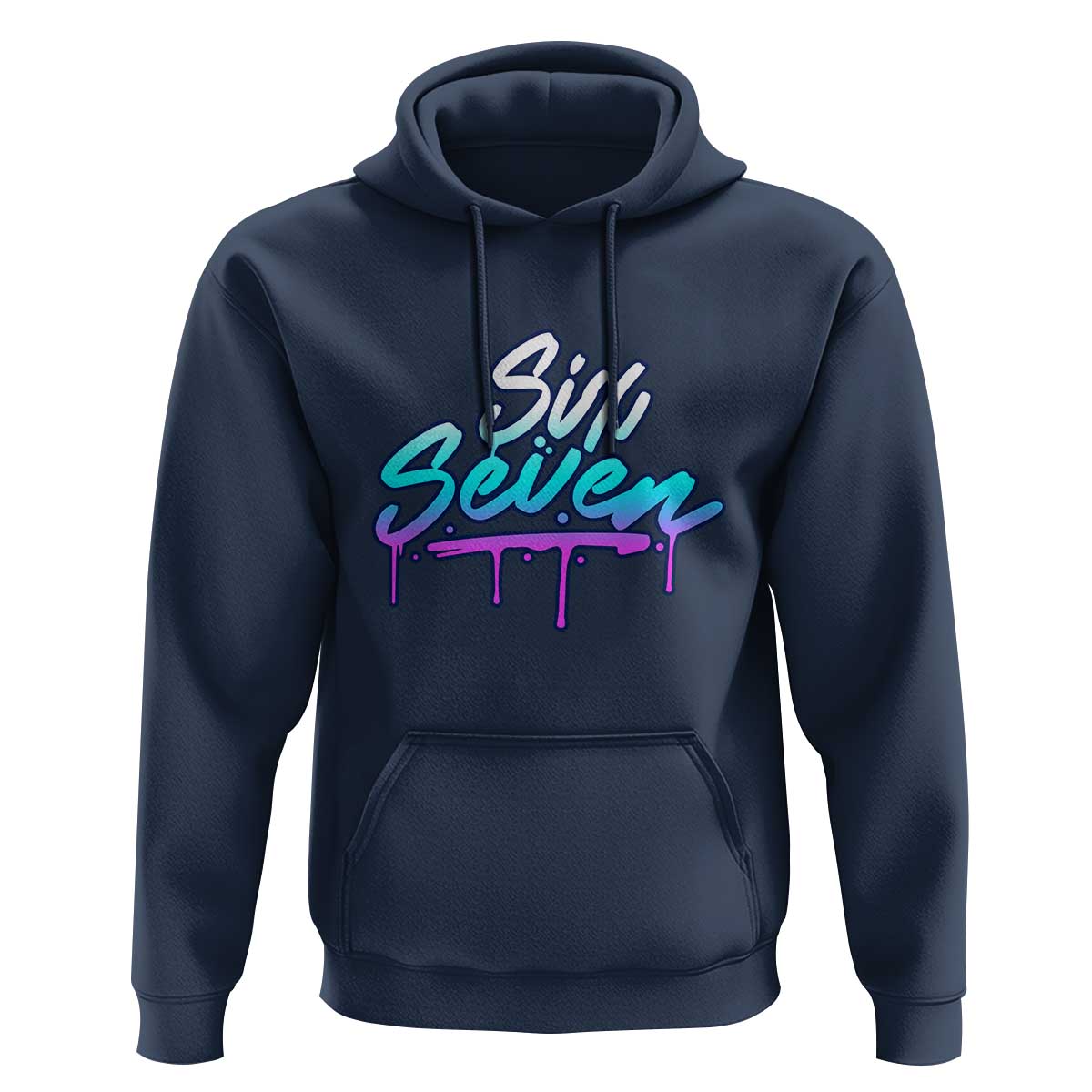 Fun Six Seven Hoodie Funny 6 7 Meme Gen Alpha Slang Streetwear Gradient - Wonder Print Shop