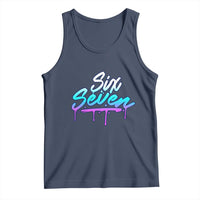Fun Six Seven Tank Top Funny 6 7 Meme Gen Alpha Slang Streetwear Gradient - Wonder Print Shop