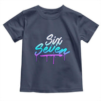 Fun Six Seven Toddler T Shirt Funny 6 7 Meme Gen Alpha Slang Streetwear Gradient - Wonder Print Shop