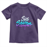 Fun Six Seven Toddler T Shirt Funny 6 7 Meme Gen Alpha Slang Streetwear Gradient - Wonder Print Shop