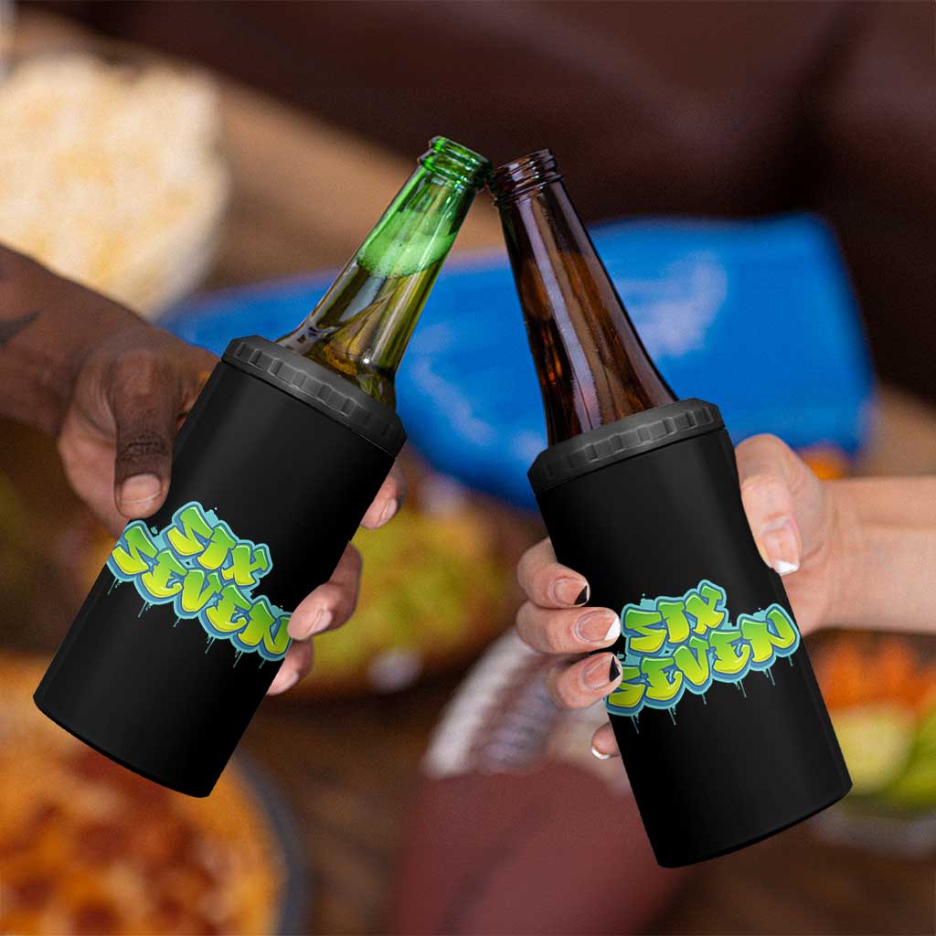 67 Meme 4 in 1 Can Cooler Tumbler Six Seven Funny Gen Alpha Slang Saying - Wonder Print Shop