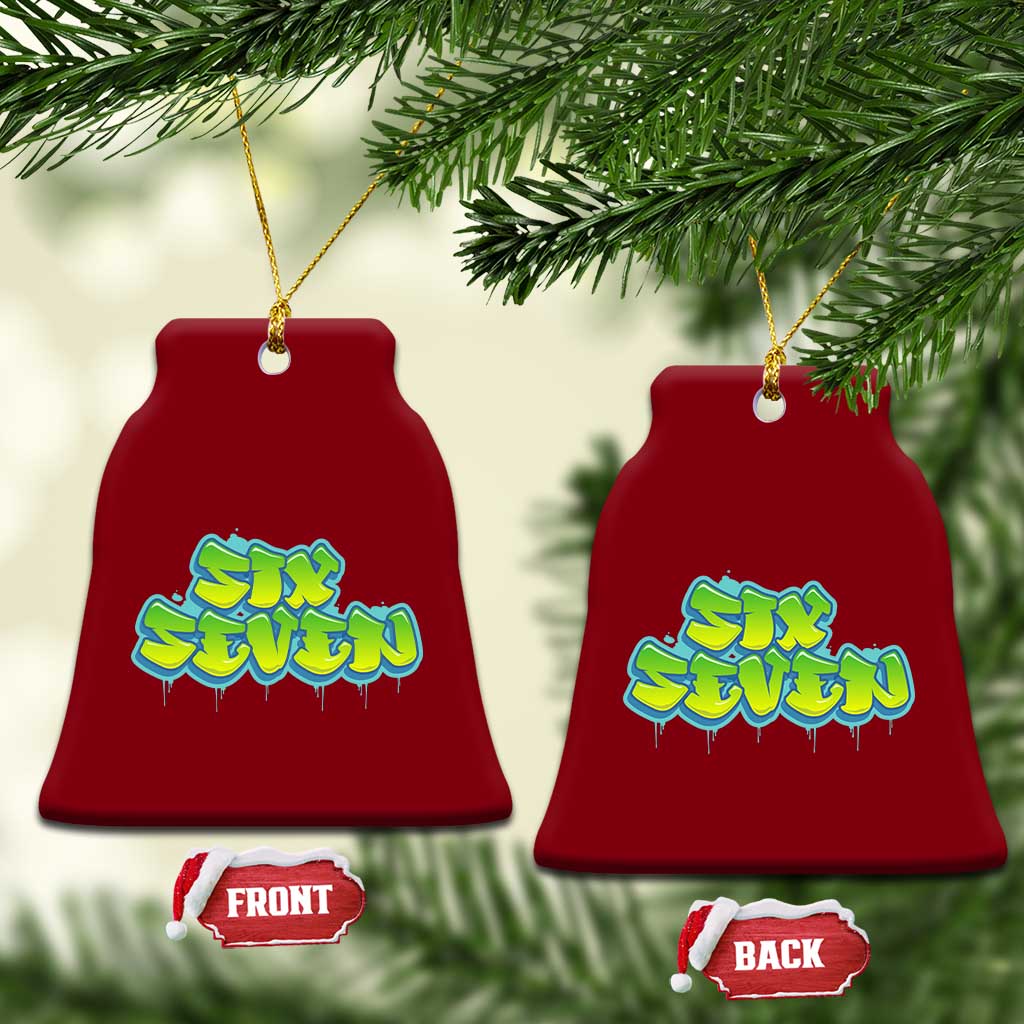 67 Meme Ceramic Ornament Six Seven Funny Gen Alpha Slang Saying - Wonder Print Shop
