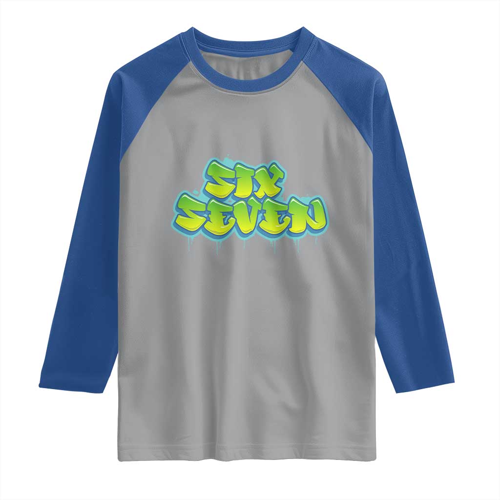 67 Meme Raglan Shirt Six Seven Funny Gen Alpha Slang Saying - Wonder Print Shop
