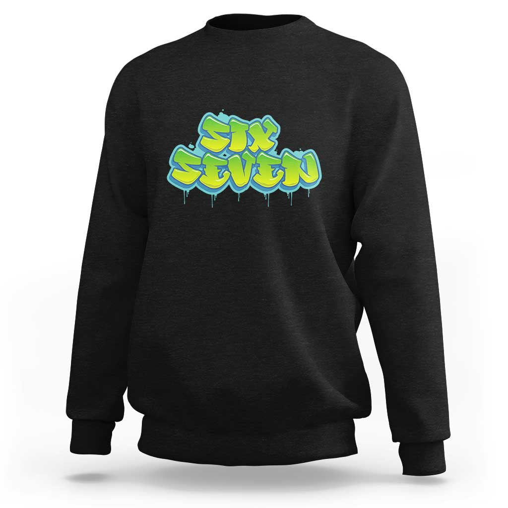 67 Meme Sweatshirt Six Seven Funny Gen Alpha Slang Saying - Wonder Print Shop