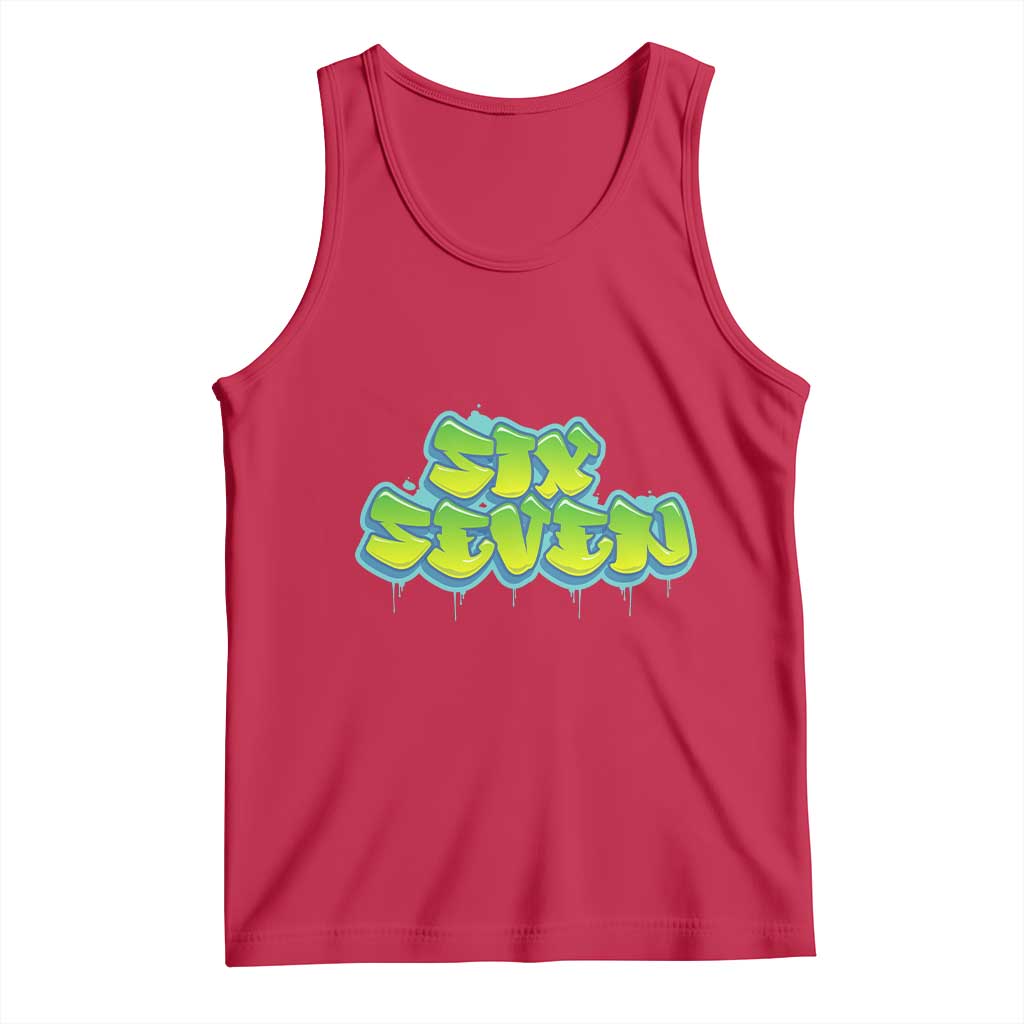 67 Meme Tank Top Six Seven Funny Gen Alpha Slang Saying - Wonder Print Shop