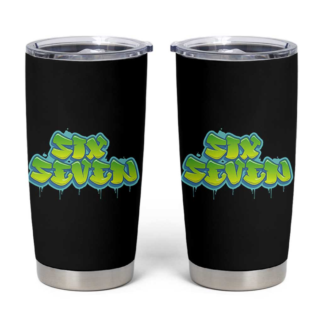 67 Meme Tumbler Cup Six Seven Funny Gen Alpha Slang Saying - Wonder Print Shop