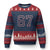 Number 67 Meme Ugly Christmas Sweater Funny Six Seven Varsity Sports Team Jersey - Wonder Print Shop