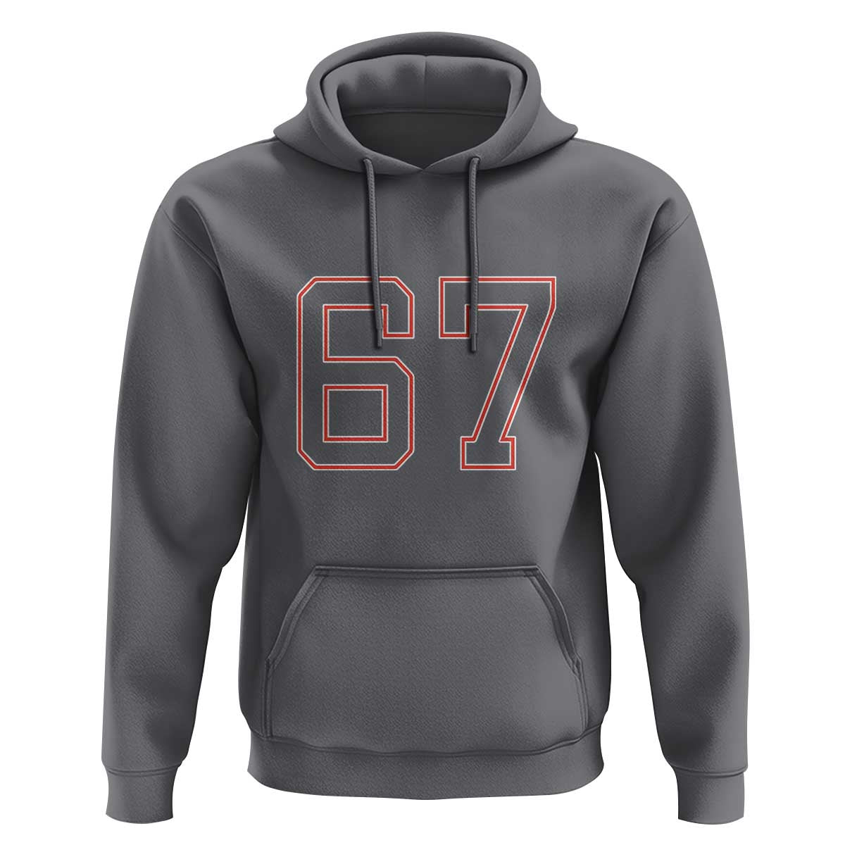Number 67 Meme Hoodie Funny Six Seven Varsity Sports Team Jersey - Wonder Print Shop