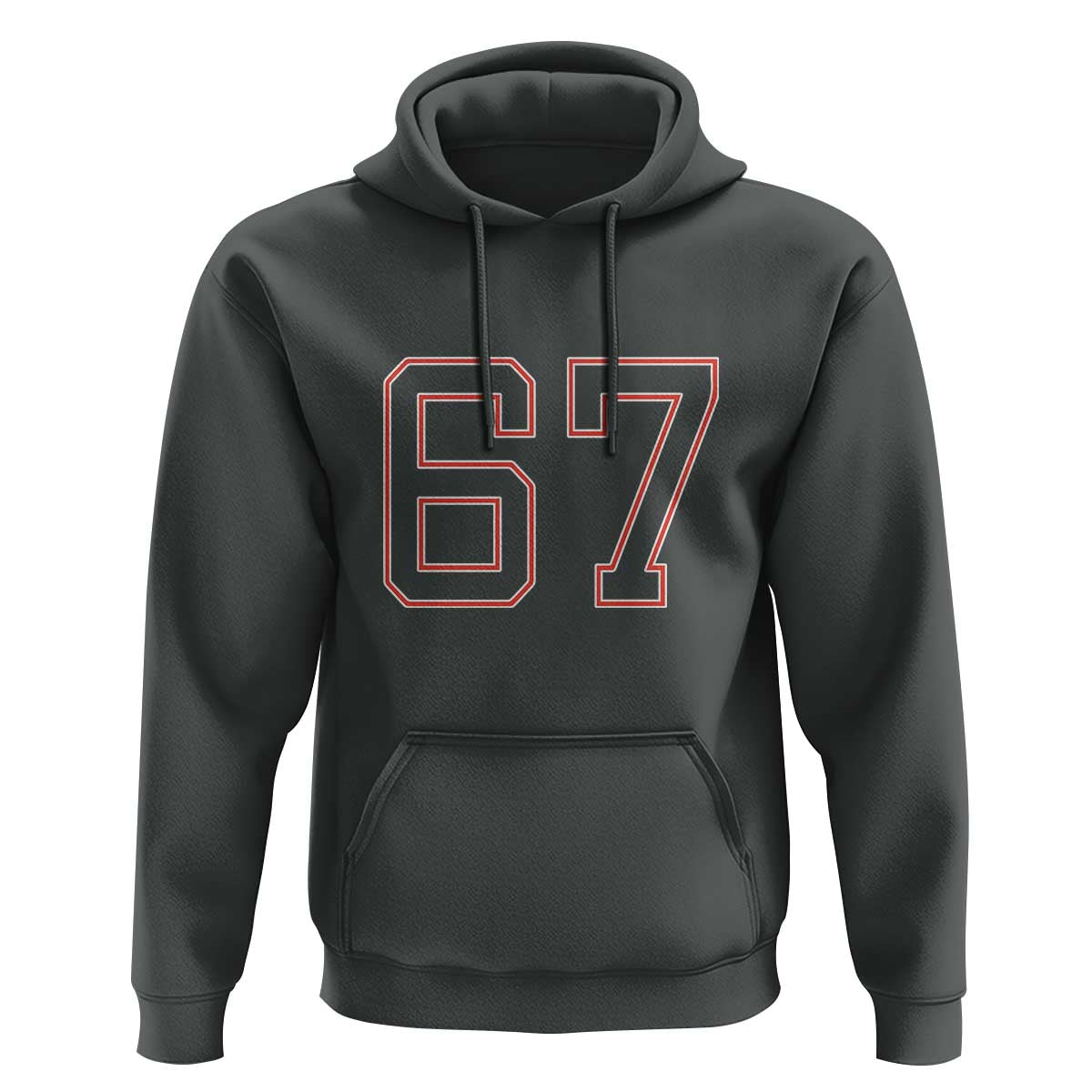Number 67 Meme Hoodie Funny Six Seven Varsity Sports Team Jersey - Wonder Print Shop