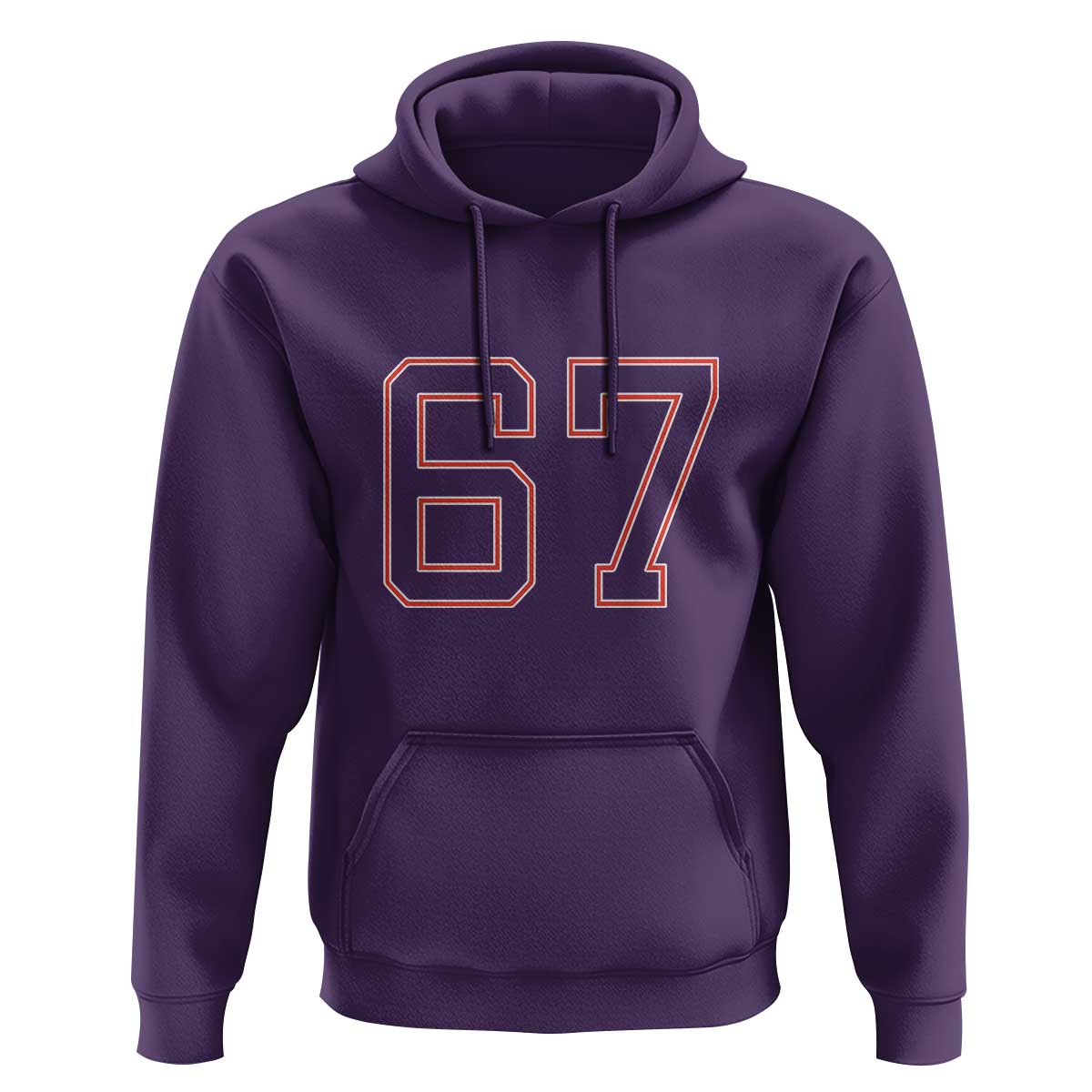 Number 67 Meme Hoodie Funny Six Seven Varsity Sports Team Jersey - Wonder Print Shop