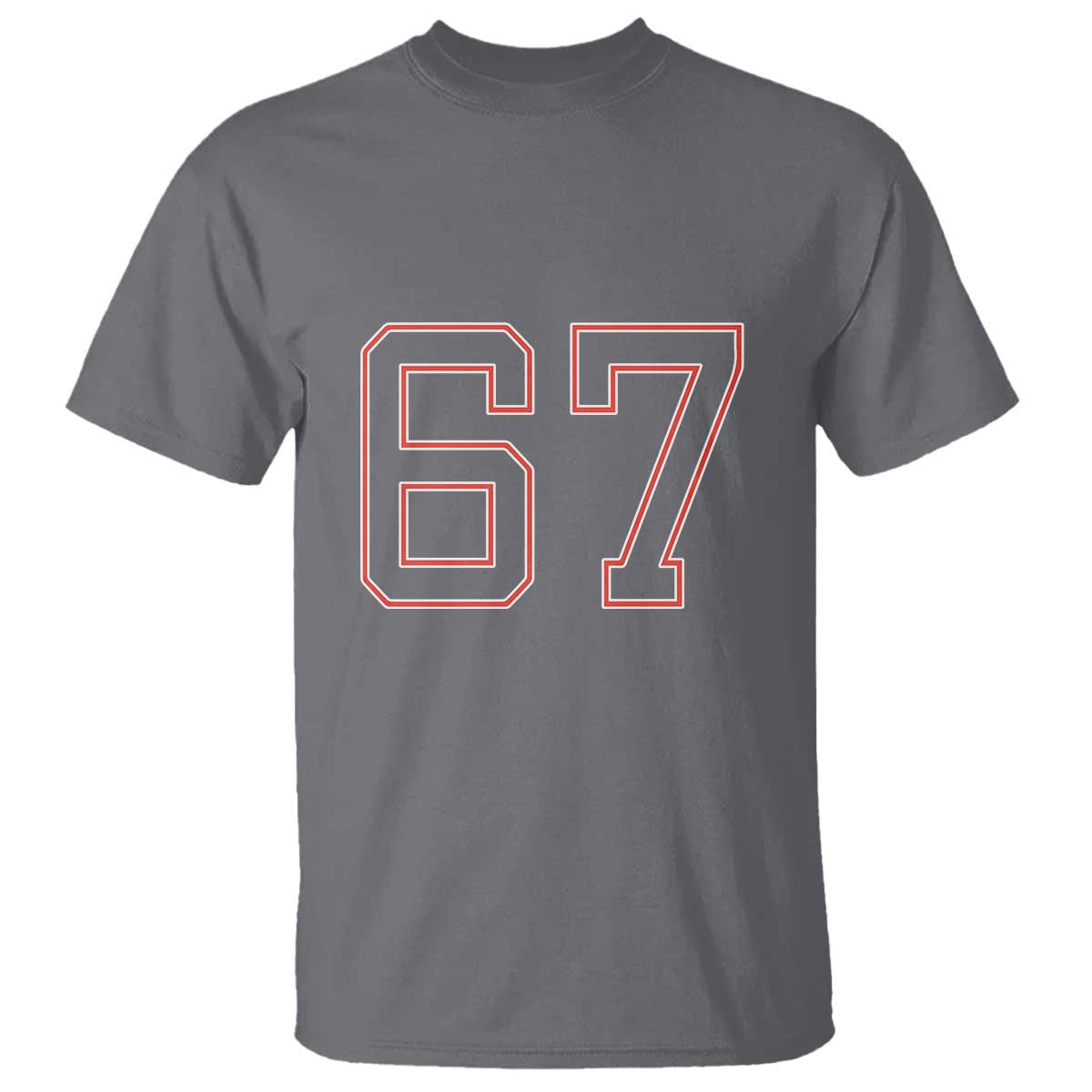 Number 67 Meme T Shirt Funny Six Seven Varsity Sports Team Jersey - Wonder Print Shop