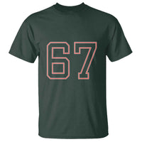 Number 67 Meme T Shirt Funny Six Seven Varsity Sports Team Jersey - Wonder Print Shop