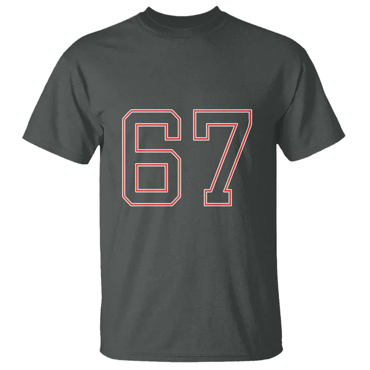 Number 67 Meme T Shirt Funny Six Seven Varsity Sports Team Jersey - Wonder Print Shop