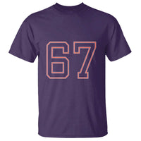 Number 67 Meme T Shirt Funny Six Seven Varsity Sports Team Jersey - Wonder Print Shop