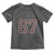 Number 67 Meme Toddler T Shirt Funny Six Seven Varsity Sports Team Jersey - Wonder Print Shop
