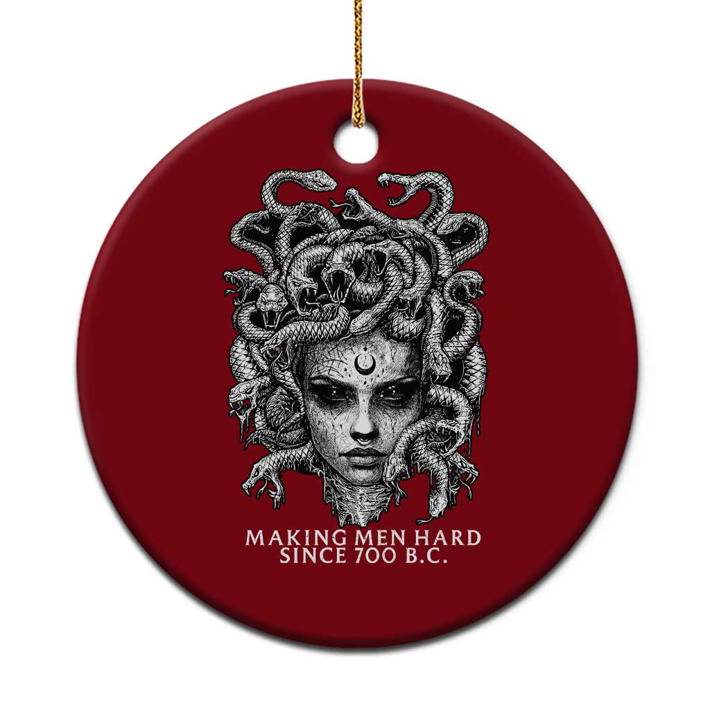 Funny Feminist Medusa Ceramic Ornament Making Men Hard Since 700 B.C Dark Myth Ancient - Wonder Print Shop