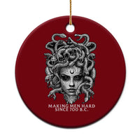 Funny Feminist Medusa Ceramic Ornament Making Men Hard Since 700 B.C Dark Myth Ancient - Wonder Print Shop