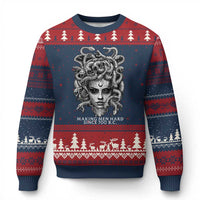 Funny Feminist Medusa Ugly Christmas Sweater Making Men Hard Since 700 B.C Dark Myth Ancient - Wonder Print Shop