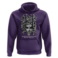 Funny Feminist Medusa Hoodie Making Men Hard Since 700 B.C Dark Myth Ancient - Wonder Print Shop