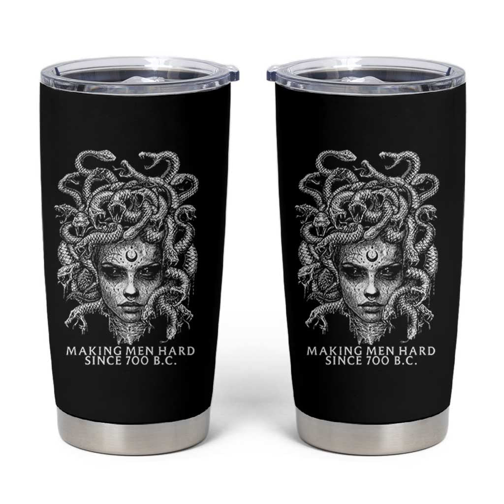 Funny Feminist Medusa Tumbler Cup Making Men Hard Since 700 B.C Dark Myth Ancient - Wonder Print Shop
